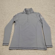 Peter Millar Pullover Women Small Striped 1/4 Zip Golf Performance Pacific Dunes