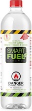 Smart Fuel 1 Liter - Bioethanol for fireplaces, Stoves and 1 Pack, Clear