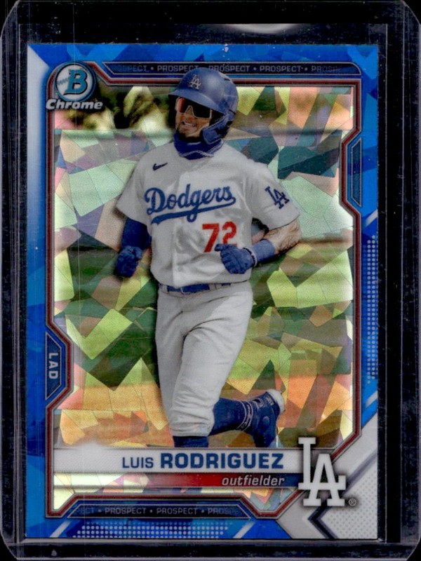 2021 Bowman Draft Sapphire Luis Rodriguez Chrome #BDC-134 Dodgers