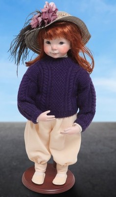 Dianna Effner BEDTIME Jenny 19'' Porcelain Doll Judy Keefe OOAK Redhead Real Hair