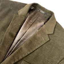 Chaps Ralph Lauren Men's Corduroy 2-Button Blazer Jacket Brown   48R