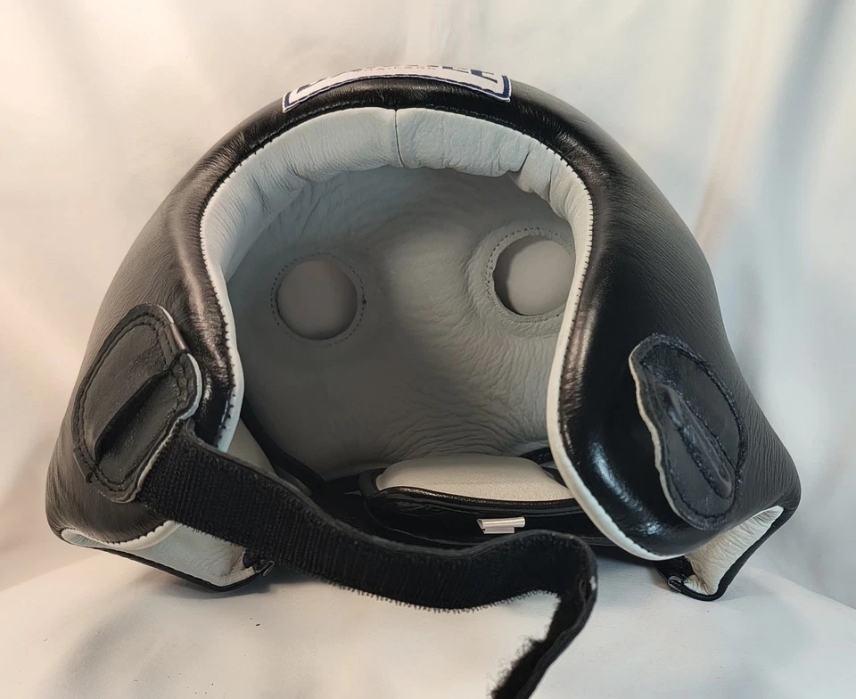 Nuevo arnés de boxeo Sandee cuero negro protección talla mediana Foto 3 de 4