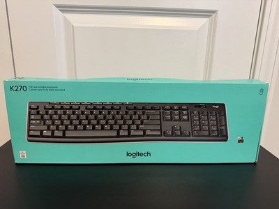 Logitech K270 Wireless Keyboard Black QWERTY Plug & Play Enhanced Function Keys