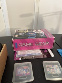 Sega Game Gear Super Sonic System Console Bundle RECAPPED Works Great!