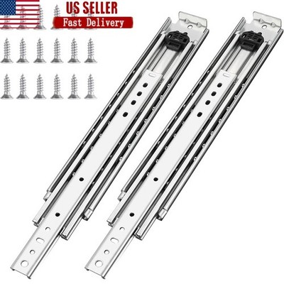 Heavy Duty Drawer Slides 500Lb Capacity Full Extension Ball Bearing Rails New