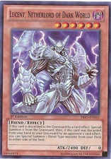 Yu-Gi-Oh Card - PRIO-EN031 - LUCENT, NETHERLORD OF DARK WORLD (super rare holo)