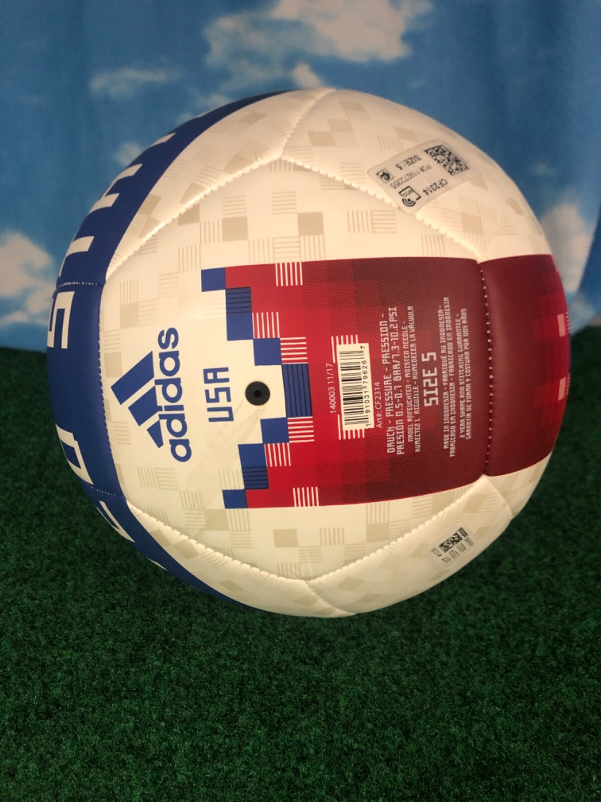 United States USA soccer Ball adidas size 5 multicolor B14 eBay