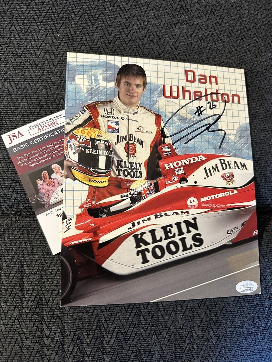 Dan Wheldon 2003 Indy Car Indianapolis 500 Promo Card JSA