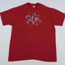 Vintage 90s Native American Warrior Art Four Sioux Ponies T Shirt Rare USA Made