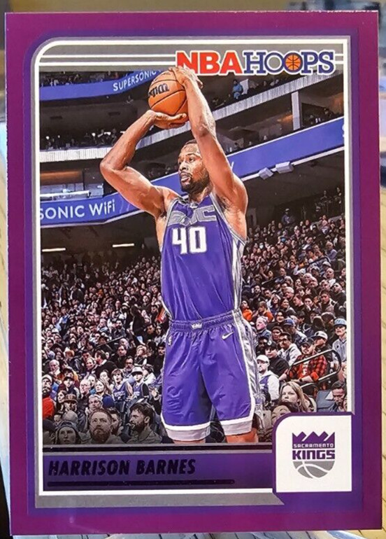 2023-24 Panini NBA Hoops Purple Harrison Barnes #223 Sacramento Kings