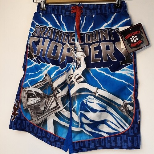 Orange County CHOPPERS Swim Trunks Boys 8/10 NEW OCC Board Shorts Motorcycle - Picture 4 of 6