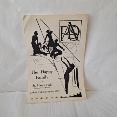 Vintage Putney London Amateur Dramatic Society 1950s The Happy Family 