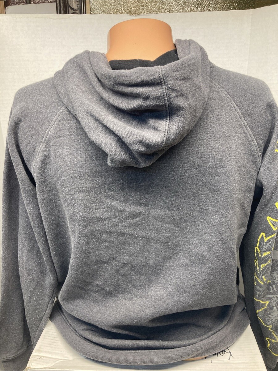 Vintage 1997 TapOut Gray / Yellow Graphic Zip Up Sweatshirt