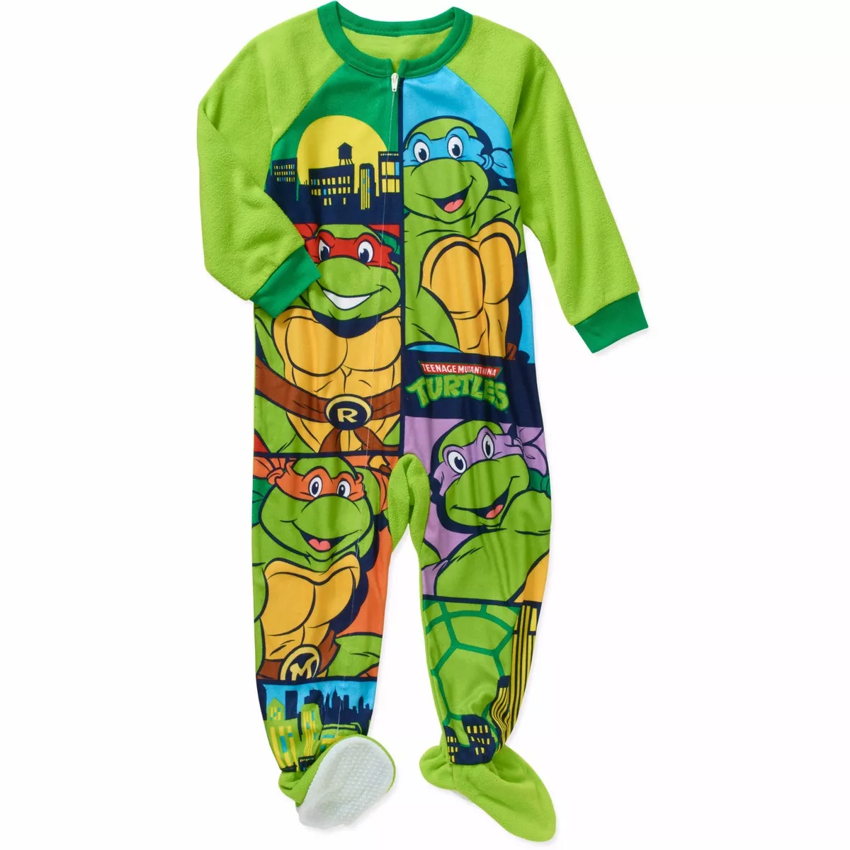 Nickelodeon Teenage Mutant Ninja Turtles Footed Sleeper Blanket Pajama Boy  5T