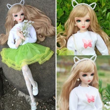 24" 60cm 1/3 BJD Dolls 18 Ball Jointed Dolls Changeable Eyes Princess Girl Toys
