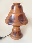 rare vintage Brazilian Butterfly Wood lamp — photo 4