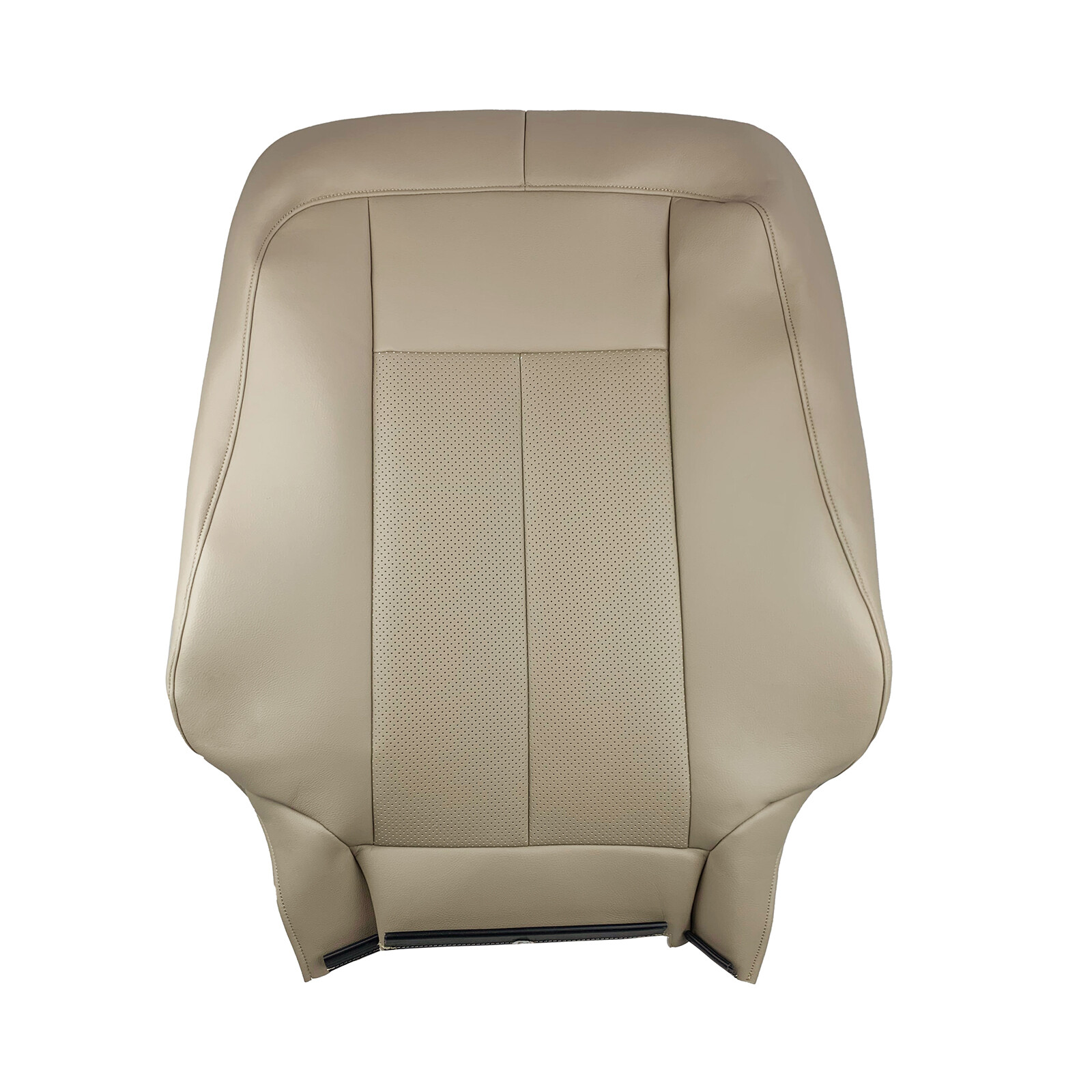 4 Pcs Perforated Leather Seat Cover Tan for 2007-2014 Ford Expedition Tan