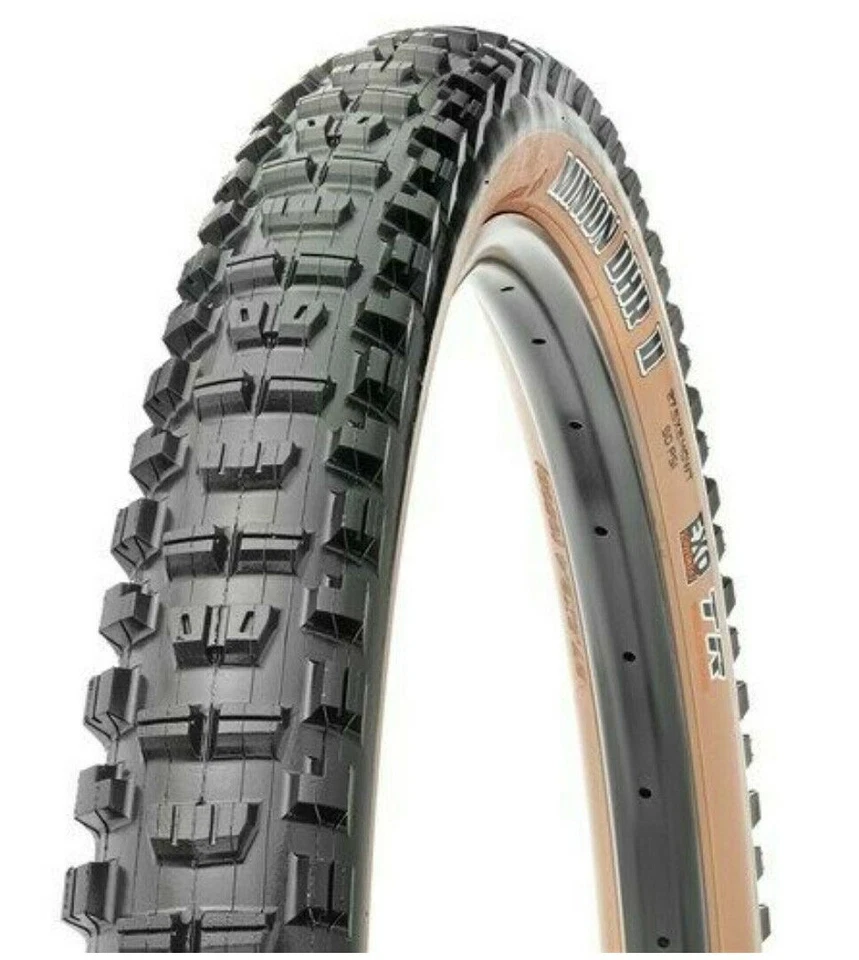 Maxxis Minion DHR II EXO WT Tubeless Ready MTB Bike Tire Tanwall 27.5 x 2.4"