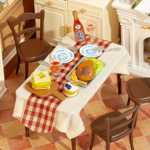 Kit de casa miniatura hágalo usted mismo comedor cálido Rolife - Imagen 2 de 5