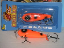 Suick Cisco Kid Topper - Musky / Muskie Bait - Orange & Black Spot - NOC