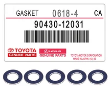 90430-12031 OEM TOYOTA Genuine Aluminum Drain Plug Washer Engine Oil Gaskets