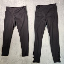 Zella Leggings Women XS Black Pants Crop Cutout Athleisure Run Yoga Gym Lot of 2