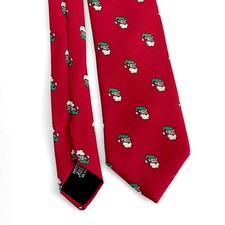 Vintage Santa Clause Pattern Silk Tie