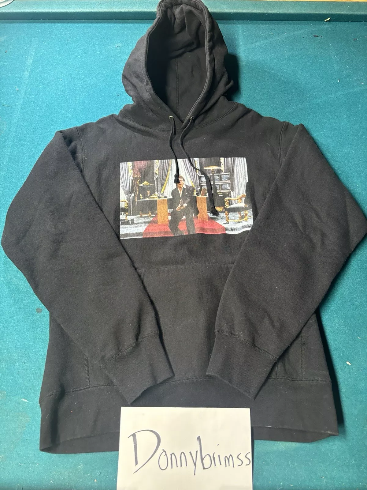 Sweat à capuche grand sweat à capuche FW17 Supreme x Scarface The World Is Yours C2