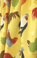 NEW Duralee FABRIC BY THE YARD - CLUCK CLUCK Roosters, Chickens, Hens, Chicks