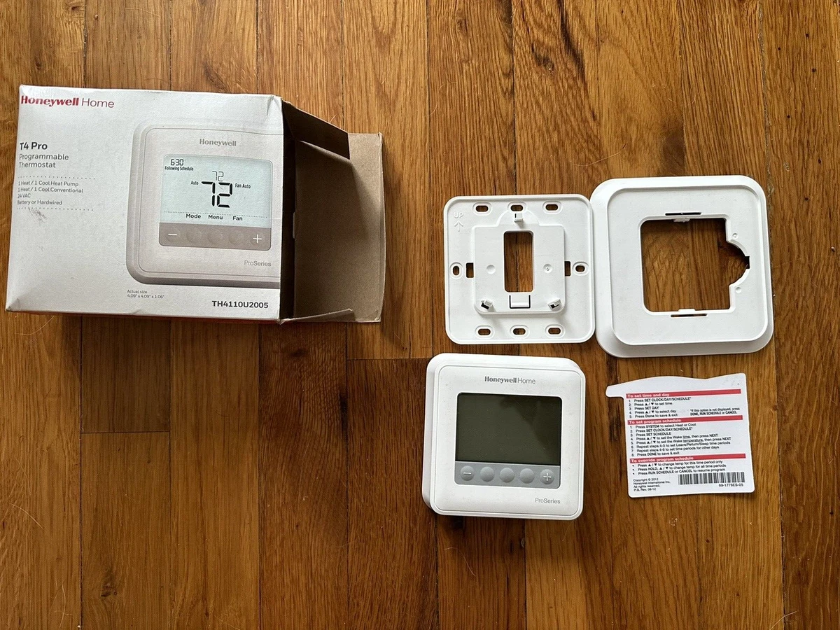 Honeywell Home T4 Pro 7-Day Programmable Thermostat TH411OU2005 used  662551519662 | eBay