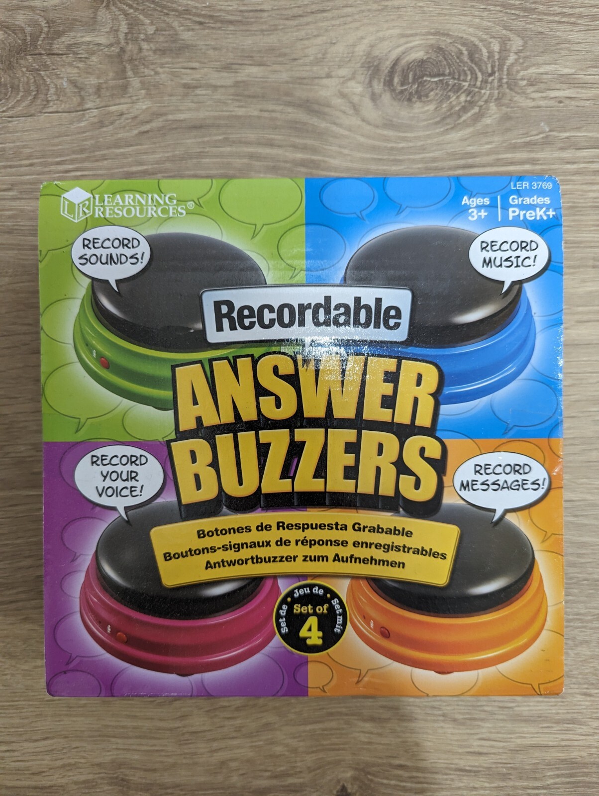 Recordable Answer Buzzers for Interactive Learning and Classroom Games  -image