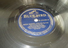 78RPM Bluebird Eddie DeLange - Beer Barrel Polka / Serenade Wild Cat, nice V+VV+