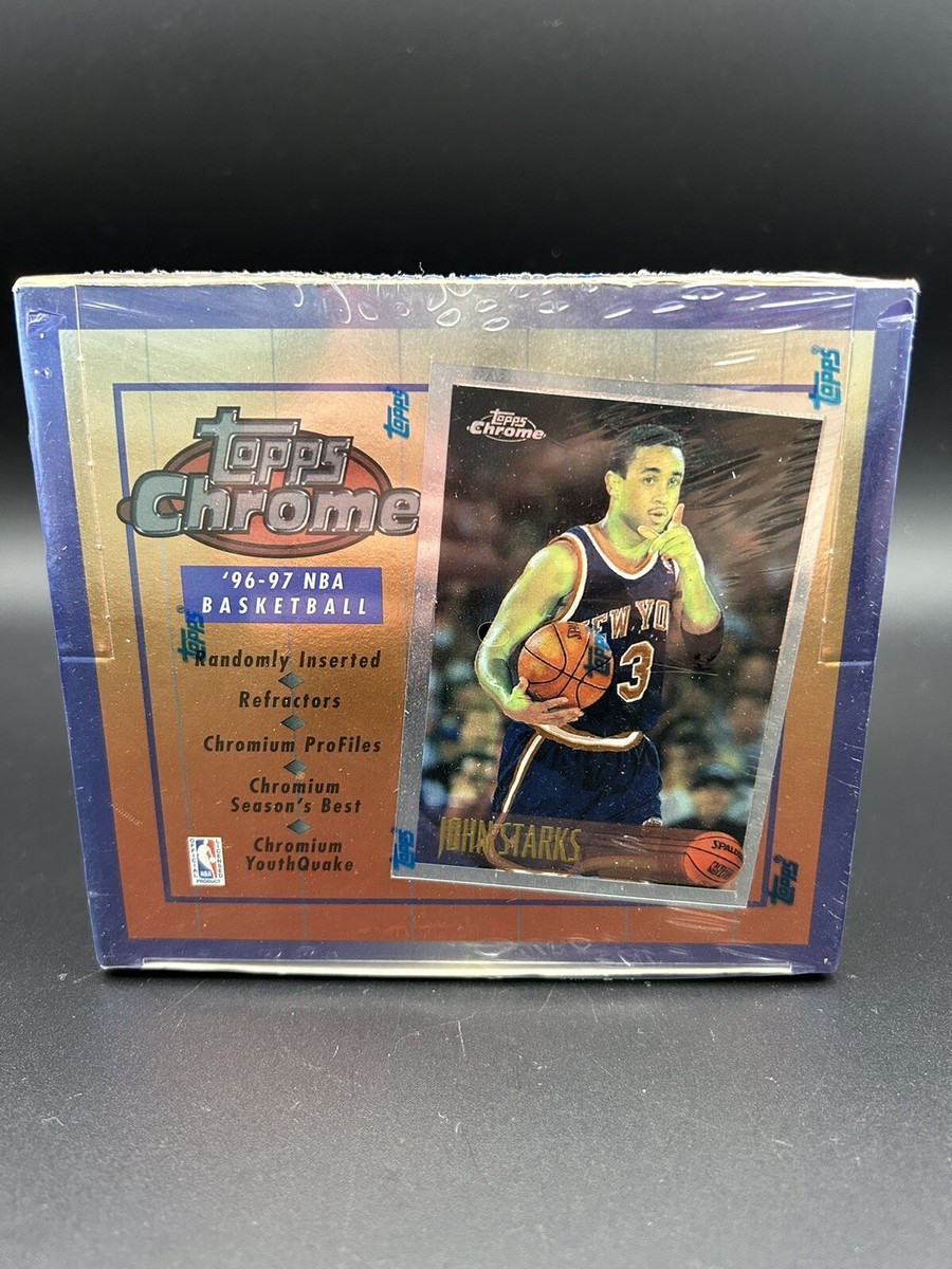 1996 Topps Chrome Basketball Factory-Sealed Box 20pks – Kobe