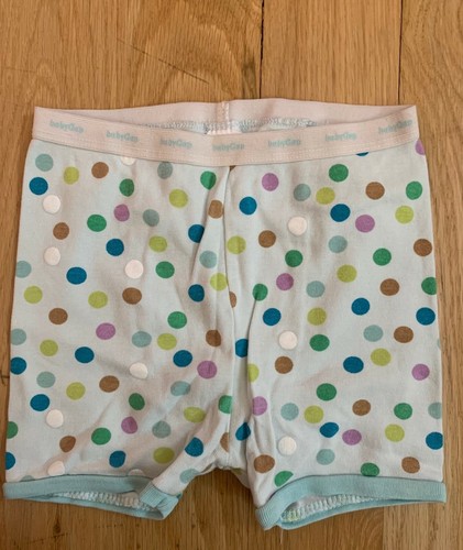 Girls Baby Gap Size 5 XS Blue Polka Dot Short Sleeve Pajama Top and Shorts - Picture 4 of 4