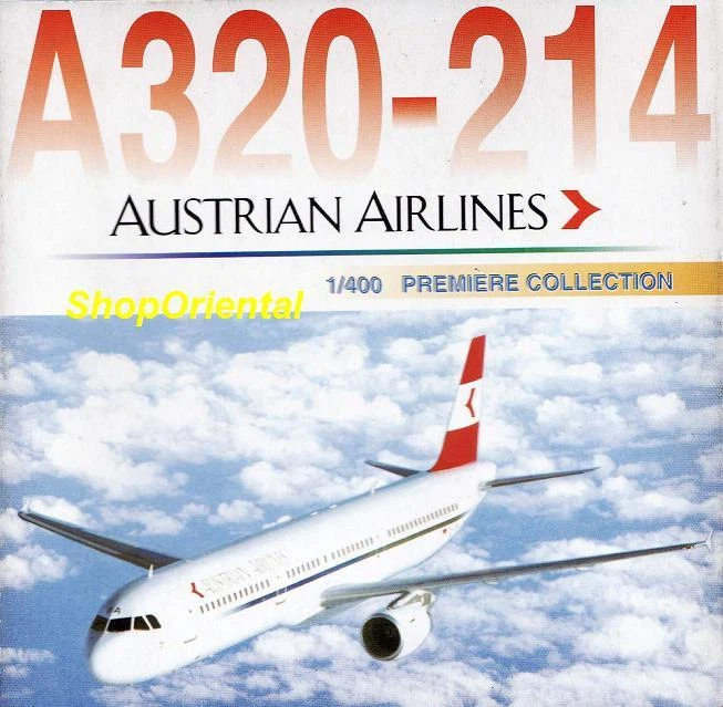 DRAGON WINGS AUSTRIAN Airlines A320 1:400 Diecast Commercial Plane Model 55339 - Image 4 of 4