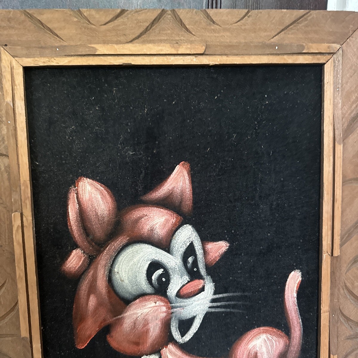 1970s Pink Panther Painting Lot On Black Velvet 23x13.5 | eBay