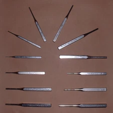 Vintage Craftsman Pin Punches G- circle, WF- Oval, WF - Made in USA (select one)