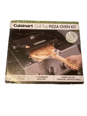 Cuisinart 16  X 14  Grill Top Pizza Oven Kit With 12  Aluminum Pizza Peel