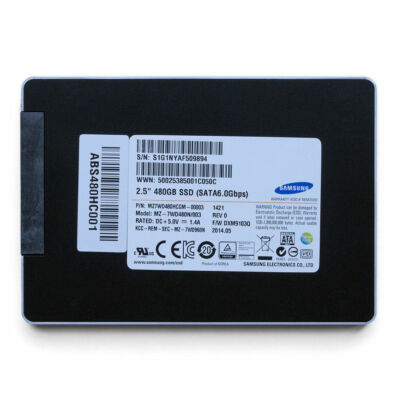 Samsung 480GB Enterprise SSD Solid State Drive 2.5