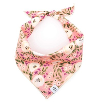 pink dog scarf