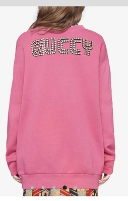 Gucci Maison de l'Amour Bosco u0026 Orso Crystal Pink Sweater Pull-Over Size  Small | eBay