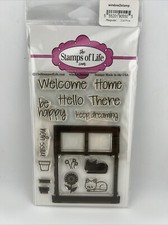 The Stamps of Life Stamps Made In USA / Window 2 Stamp / Cat / Home