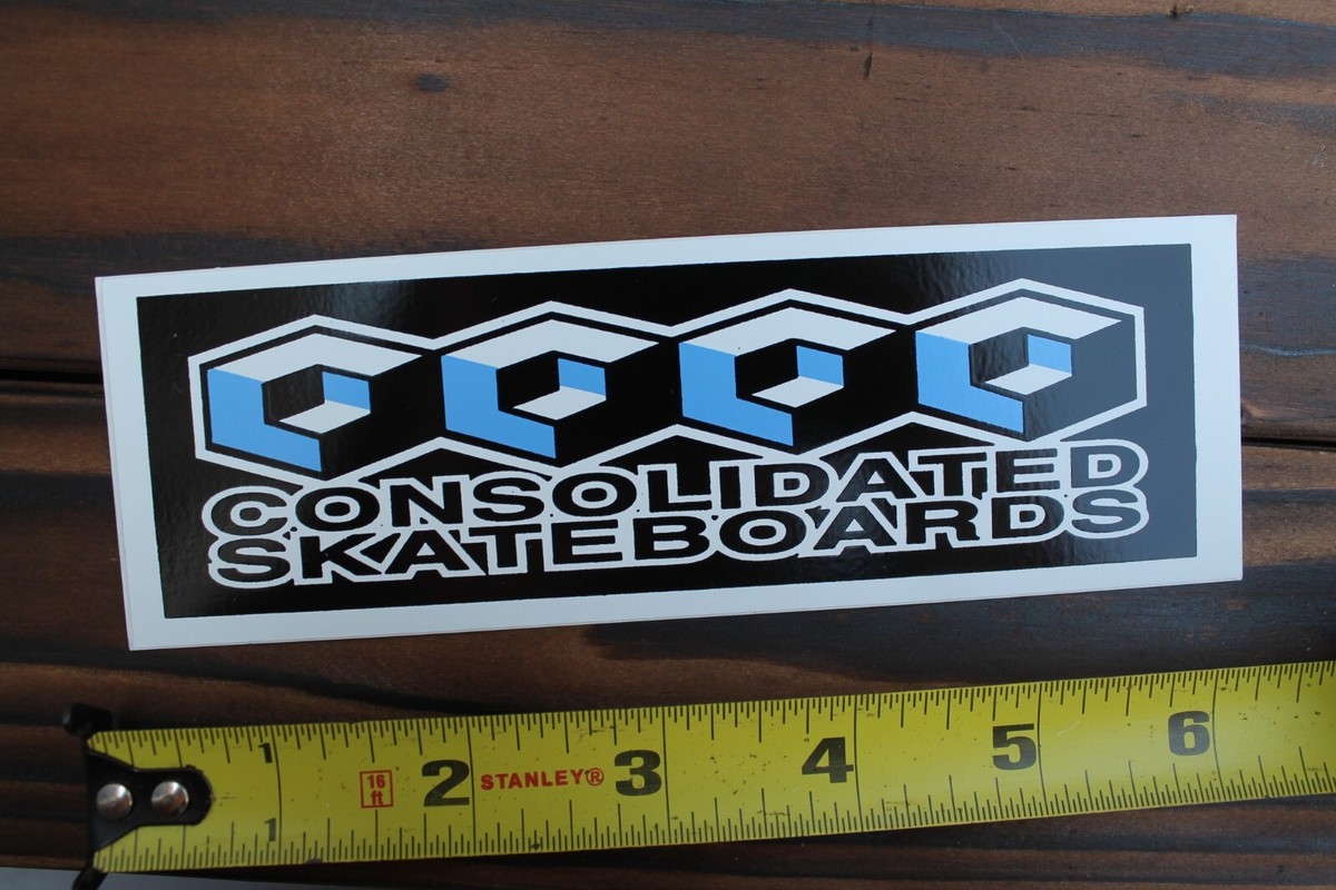 Consolidated Skateboards Black Blue Punk 90's GB6 Vintage