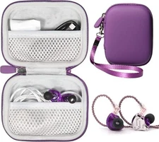 CaseSack case for KZ ZS10 Pro, Linsoul 4BA+1DD 5 Driver in Ear Purple 
