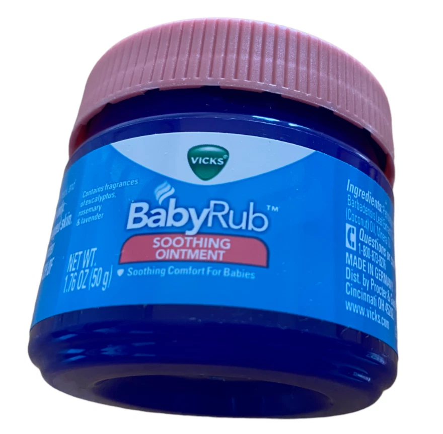 Vicks [VapoRub] BabyRub Soothing Ointment 1.76 oz (Pack of 2) 