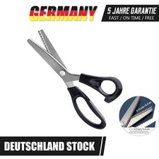 Profi Zackenschere 23cm Schneiderschere Stoffschere Zick Zack schere DE