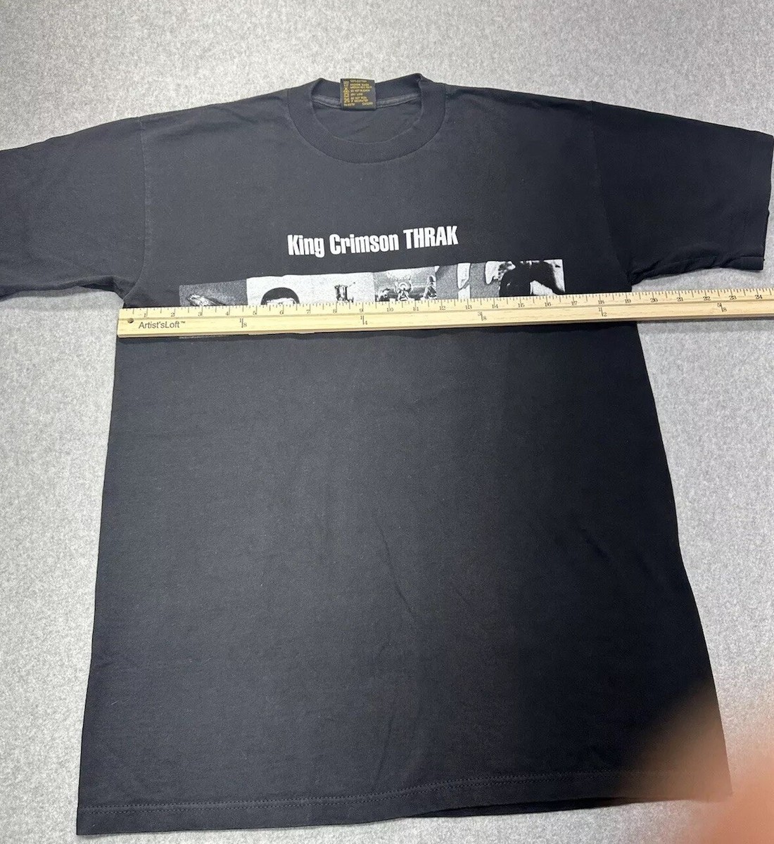 Vintage Rare King Crimson Thrack BROKUM T Shirt Single Stitch