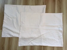 PROJECT 62 + NATE BERCUS Peachy Pink FULL/QUEEN Cotton Textured Gauze Shams 2