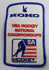 Vintage Koho USA Hockey National Championships SA Embroidered Patch 