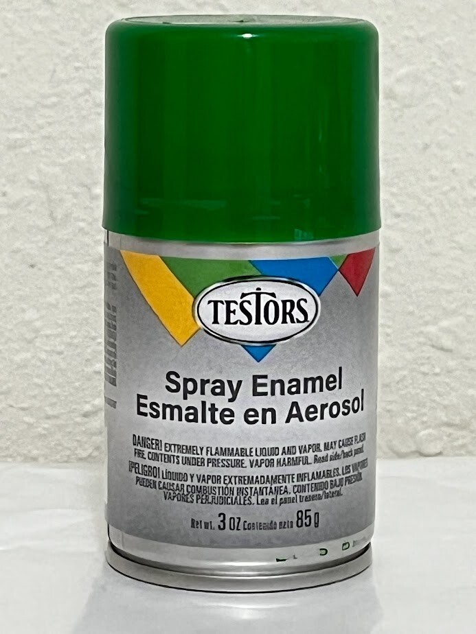 Testors Spray Paint Green 1224T Gloss Enamel 3oz RustOleum Hobby
